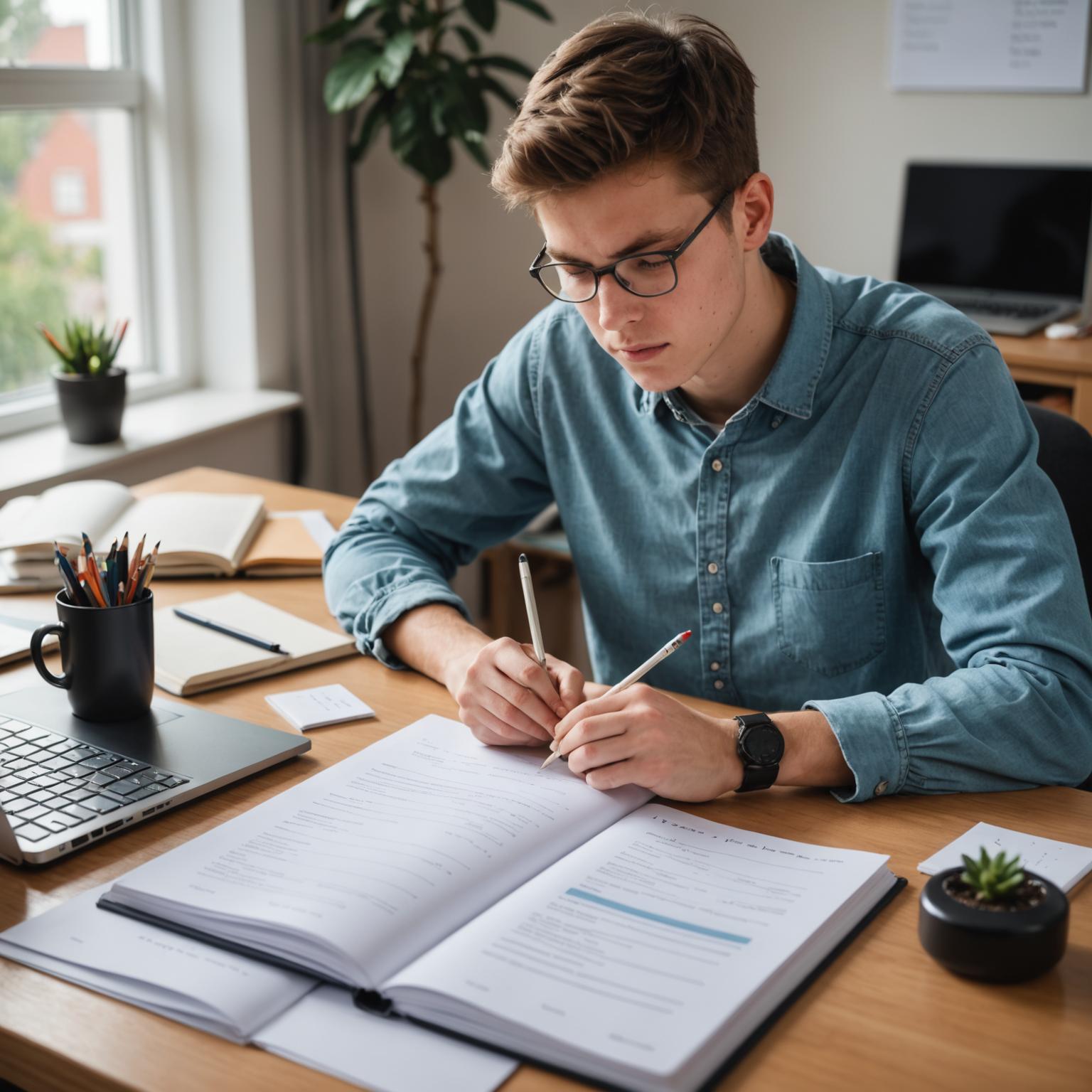 Students preparing for IELTS examination